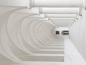 White colonnade