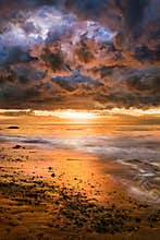 Dramatic Pacific Sunset