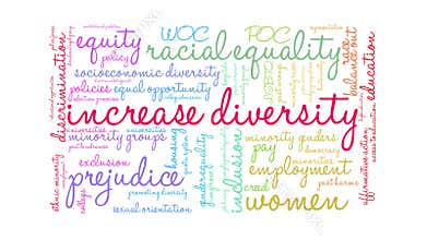 Increase Diversity Animated Word Cloud