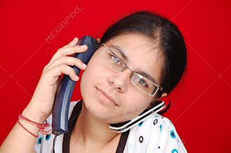 Busy girl