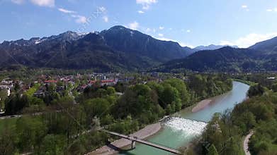 Aerial View near by Bad Reichenhall, Germany