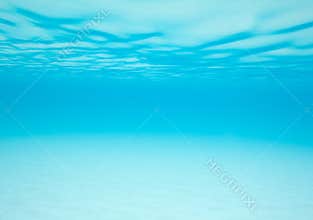 Dreamy view under the waves