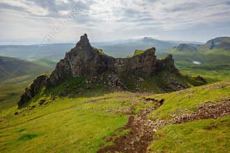 The Quiraing â€“ Destination with easy and advanced mountain hikes with beautiful scenic views on the Isle of Skye