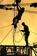 Silhouette workers 02