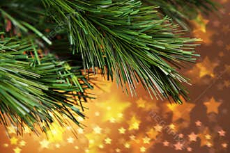 Christmas Tree Stars Background