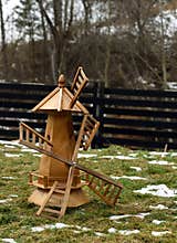 Nice wooden mill house decoration