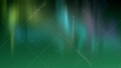 Northern lights in the night sky