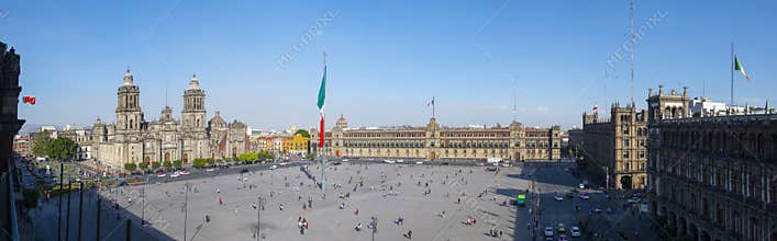 Metropolitan Cathedral at Zocalo, Mexico City, Mexico