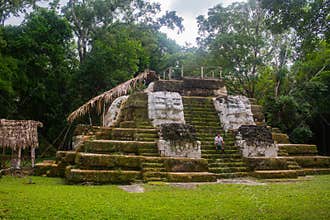 Archaeological Site: Uaxactun, ancient sacred Maya place and astronomical observatory