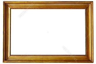 Golden picture frame