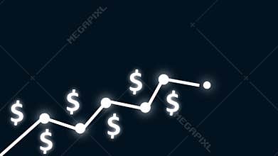 Income salary rate increase. Finance performance of return on investment ROI concept with green arrow. business profit growth with