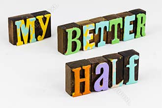 My better half appreciation love partner spouse couple