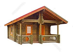 House built of logs