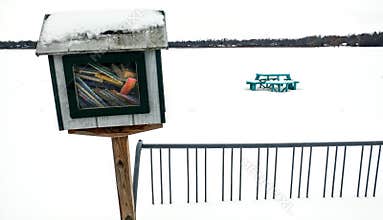 Little Free Library, Bike Rack, Picnic Table