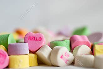Conversation Valentine Hearts Hello