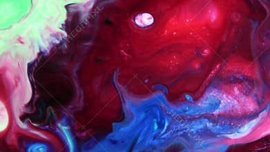 Slow Motion Macro Abstract Pattern Artistic Concept Color Surface Moving Surface Liquid Paint Splashing Art Design Texture