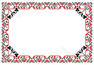 Romanian traditional frame - cdr format