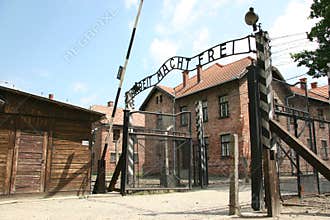 Gates at Auschwitz