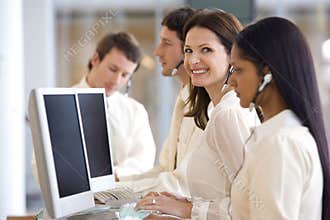 Call center woman