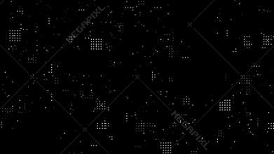 Abstract background basic simple geometry with random moving for video overlay