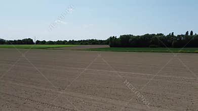 green meadows and dry fields in bavaria a sunny day Filmed in UHD 4k