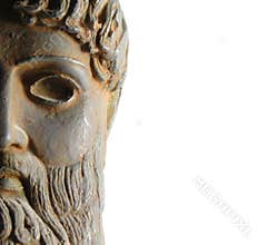 Ancient Greek god statue