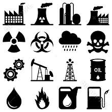 Industry Black and White Icons