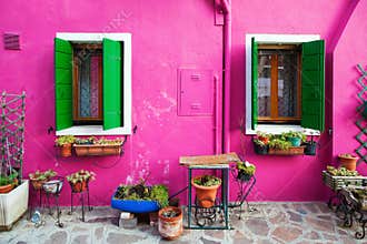Painterly house in Burano