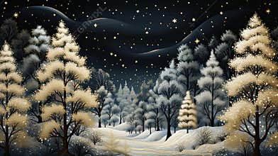 A charming winter scene for the holidays