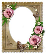 Old vintage paper frame