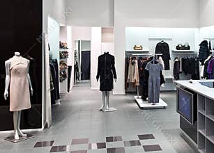 Interior of shopping mall