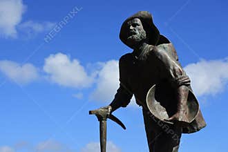Mick the Gold Miner sculpture Cooktown Queensland Australia