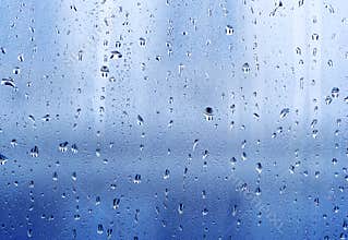 Drops on the windowpane