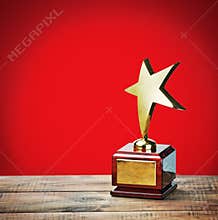 Star award with space for text