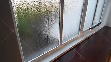 Damp condensation on old metal windows