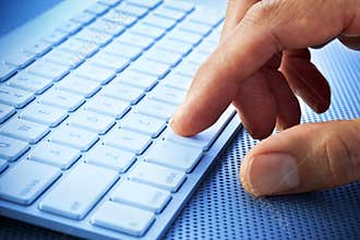 Computer Keyboard Hand Finger