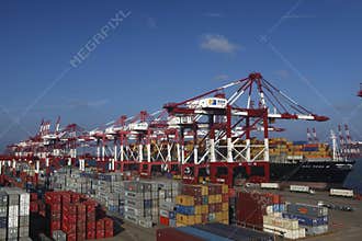 China Qingdao Port Container Terminal