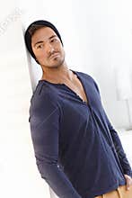 Handsome man in cap