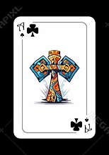 Ace of clubs original playing card design