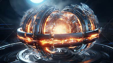 Futuristic nuclear fusion concept with stellarator design