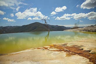 Hierve el agua in oaxaca state, mexico