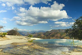 Hierve el agua in oaxaca state, mexico