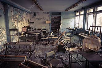 Abandoned school in Chernobyl