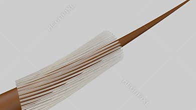 Hair close-up. Hair care or treatment and moisturizing.