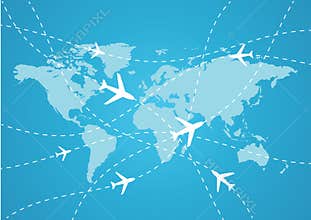 World travel map