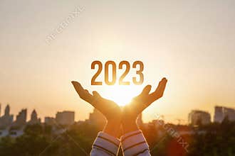 Concept of a new year 2023 and new hopes