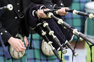 Scottish Highland pipe band