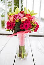 Bouquet of flowers in vase