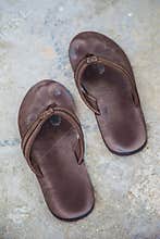 Old, Worn Leather Sandals
