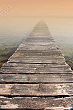 Bridge to eternity - misty morning